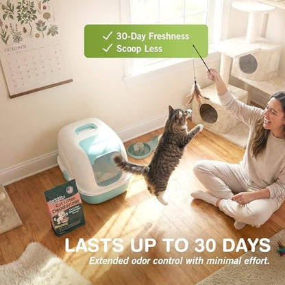 Sprinkle & Sweep: Litter Box Deodorizer - 4 Pack, 8oz Bags - Cat & Kitten Home Odor Neutralizer, Ultra-Absorbent Formula, Non-Toxic, Pet Smell Control - Image 5