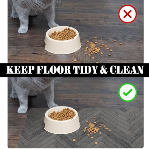 Dog Food Mats for Floors Absorbent, Pet Cat Food Mat - Quick Dry Dog Bowl Mats for Food and Water, Eco-Friendly Pet Supplies - Image 5