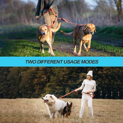 PetBonus Double Dog Leash, No Tangle Dual Leash, Walking Training Lead - Image 5