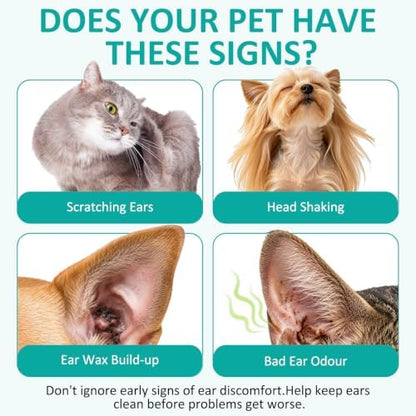 Daiasns 2PCS Ear Mite Treatment for Dogs & Cats - Fast-Acting Ear Mite Drops, Dog Ear Infection Treatment, Ear Mite Treatment for Dog Yeast Infection, 100% Natural for Ear Relief - 0.75 fl oz - Image 2