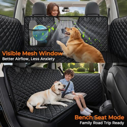URPOWER Dog Car Seat Cover for Back Seat, Waterproof Hammock for Model Y - Image 3