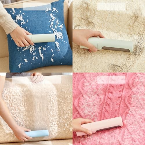 Pet Hair Remover Roller – 360° Self-Cleaning, Reusable Lint Roller for Pet Hair on Couch, Clothes, Car & Bed – Dog & Cat Fur Remover Brush – Green - Image 5