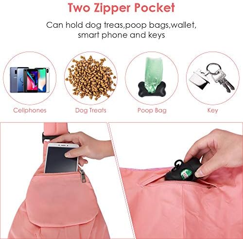 Lukovee Pet Sling, Small Pet Carrier, Hard Bottom Support & Safety Hook - Image 4