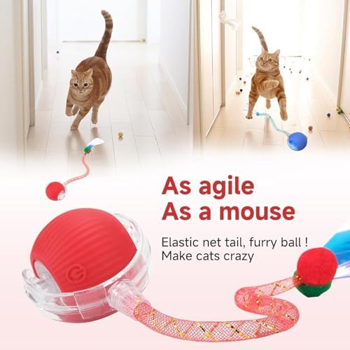 Speed 2.0 Tail Interactive Cat Toys for Indoor Cats, Moving Cat Toy - Image 2