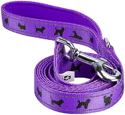 EcoBark Reflective Dog Leash with Padded Handle, Soft Purple, Durable by EcoBark
