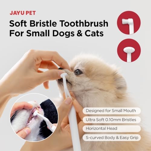 JAYU PET Dental Care Brush Soft Bristles 3ea - Image 3