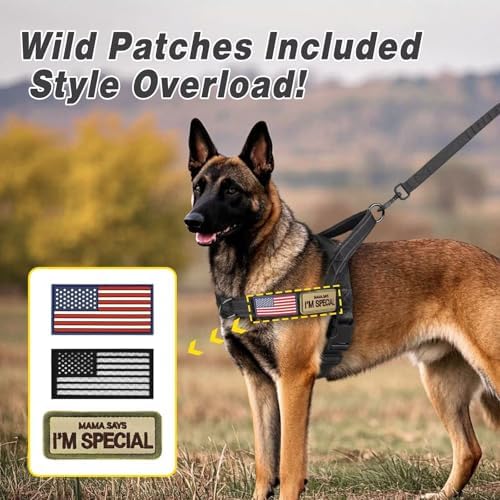 Forestpaw No Pull Dog Harness with Large Handle,Comfortable,L,Black - Image 5