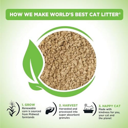 World's Best Cat Litter Comfort Care, Unscented, Odor Control, 32 lb Bag - Image 3