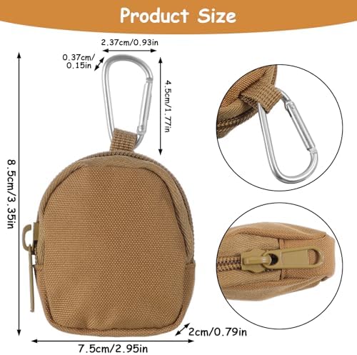 Tucnoeu 3 Pcs Dog Treat Pouch, Dog Training Reward Pouch,Waterproof Small Dogs Treat Bag for Leash,Reusable Dogs Treats Container with Carabiner,Zipper Closure to Avoid Spilling - Image 2