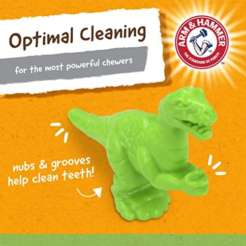 Arm & Hammer Nubbies T-Rex Dog Dental Chew Toy, Mint Flavor - Image 4