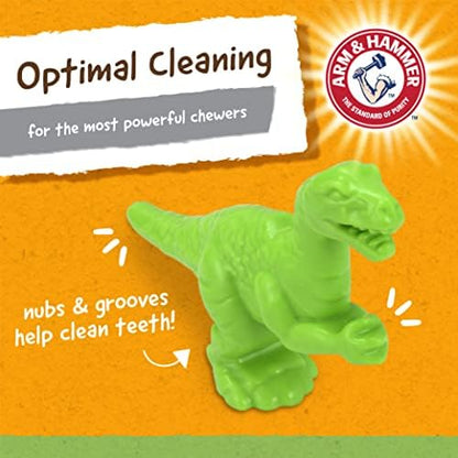 Arm & Hammer for Pets Nubbies Dental Toys T-Rex Dental Chew Toy for Dogs Best Dog Chew Toy for Moderate Chewers Reduces Plaque & Tartar Buildup Without Brushing, Mint Flavor (Pack of 2) - Image 6
