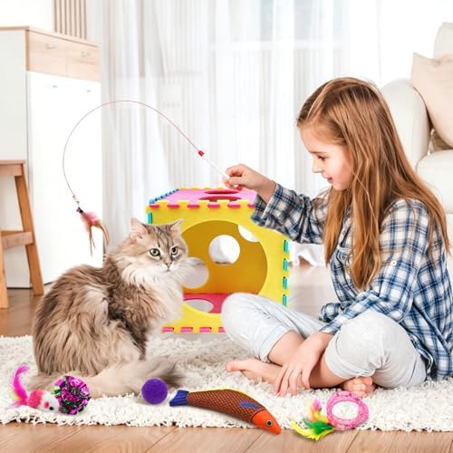 39 Pcs Cat Toys for Indoor Cats, Interactive Fun - Image 4