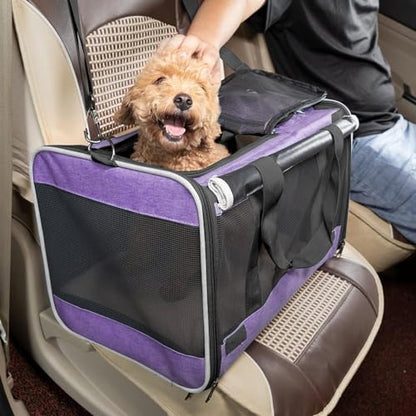 GAPZER Carrying Bag Yorkie Dog Travel Kennel Ventilated Soft Pet Carrier - Image 3