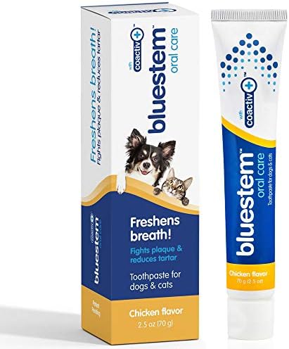 Dog Toothpaste : Chicken Flavor Tooth Paste for Dogs & Cats. Teeth Brushing Cleaner Pet Breath Freshener Oral Care Dental Cleaning Kit. Tartar & Plaque Remover Brushes by bluestem