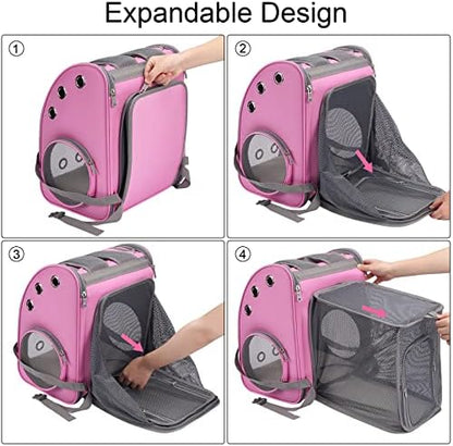 Expandable Cat Backpack Carrier, Portable Cat Backpack Up to 18 lbs - Image 6