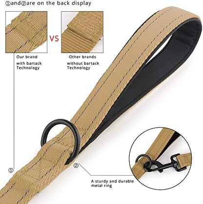 Plutus Pet Double Handle Dog Leash, 5 FT Long, for Medium Large Dogs - Image 3
