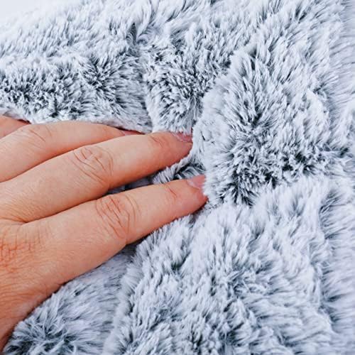 SHENGOCASE 18“ Fluffy Faux Fur Cat Tree Tower Replacement Bed Cushion Pillow with Hook Tapes, Round Donut Cuddler Cat Dog Bed for Desk Table - Image 4