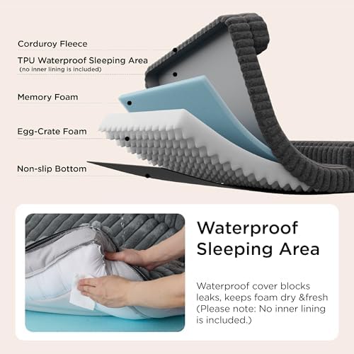 Bedsure ComfyFleece™ Memory Foam Orthopedic Small Dog Bed with Sides 24" - Image 4
