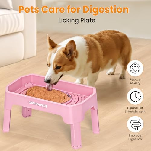URPOWER Elevated Dog Bowls, 3-in-1 Double Deck Raised Dog Bowl Stand - Image 5