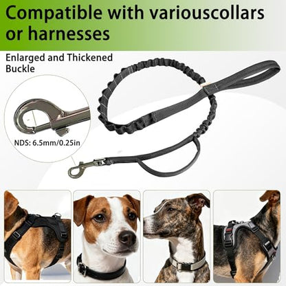 FOVRLZSE Bungee Dog Leash, 4FT–5FT Adjustable, Black - Image 5