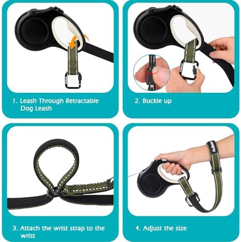 PetBonus Dog Leash Wrist Strap with Lockable Clip for Dog Retractable Leash - Image 5