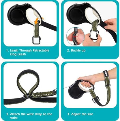 PetBonus Dog Leash Wrist Strap with Lockable Clip for Dog Retractable Leash - Image 5