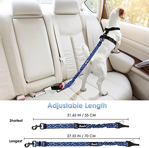 SlowTon Dog Car Seat Belt, 3 in 1 Latch Bar Attachment Dog Safety Seatbelt - Image 6