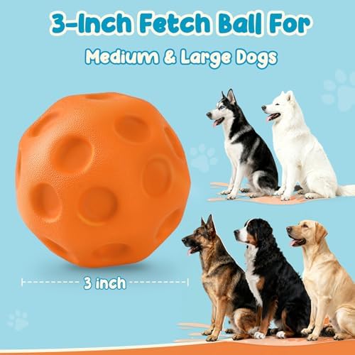 KIPRITII 3-Pack Dog Balls, High-Bounce Fetch Balls for Dogs - Image 5