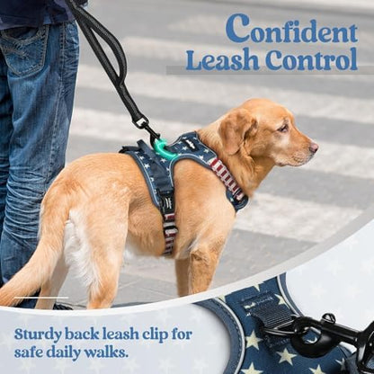 rabbitgoo Dog Harness, No Pull for Large Dogs with 2 Leash Clips, Pet Vest - Image 6