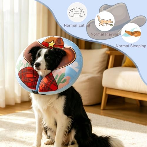 SCENEREAL Dog Cone Alternative After Surgery Donut Collar, Soft Inflatable - Image 3