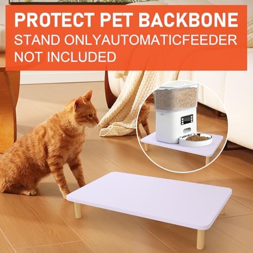 Elevated Cat Food Stand, Raised Pet Feeding Table for Cats and Dogs - Image 2