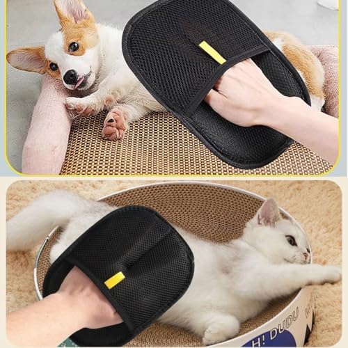 Pet Hair Remover Hair Removal Glove for Dogs & Cats Reusable Pet Hair Brush Mitt Pet Supplies for Couch, Carpet, and Car Seat - Image 4