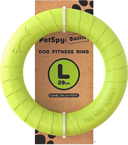 PetSpy Dog Ring Toy – Flying Ring for Outdoor Play, Floating Training & Fetch Toy for Throwing, Catching & Chewers – Durable EVA Flying Disc for Small, Medium & Large Dogs by PetSpy