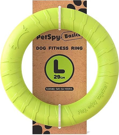 PetSpy Dog Ring Toy – Flying Ring for Outdoor Play, Floating Training & Fetch Toy for Throwing, Catching & Chewers – Durable EVA Flying Disc for Small, Medium & Large Dogs by PetSpy