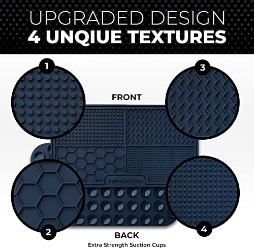 Pup Culture Dog Lick Mat for Dogs (2 Pack), Feeding Pad for Anxious Pets Plus 4 Different Puzzles for Mental Stimulation for Dogs - Supports Mental, Dental, and Digestive Health - Heavy Duty - Image 2