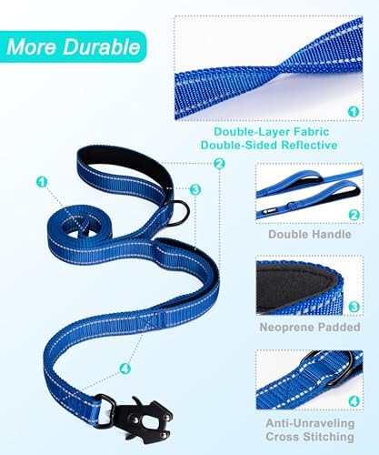 GEIT 2 Padded Handles Heavy Duty Dog Leash for Small Medium and Large Dogs - Image 5
