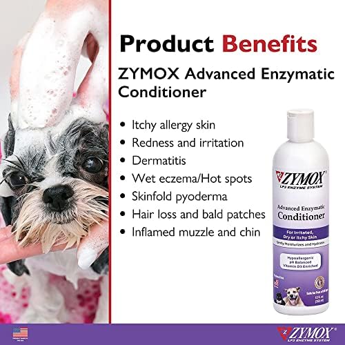 ZYMOX Advanced Enzymatic Leave-On Conditioner, 12oz. – for Pets & Animals of All Ages: Conditions, Detangles, Soothes, & Moisturizers Skin & Coat - Image 2