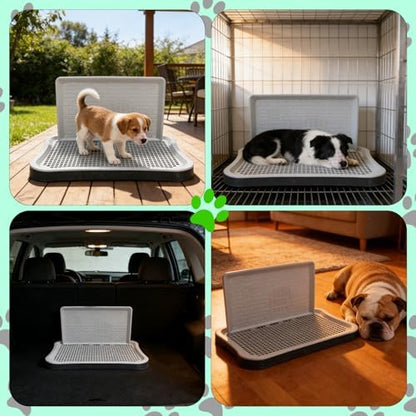 Dog Potty Tray with High Wall, 20.8x14.96 Indoor Pet Pee Pad Holder,Puppy Training Holder,Bathroom Dog Litter Box, Pet Toilet for Small and Medium Dogs,Housebreaking Supplies, Pet Products - Image 4