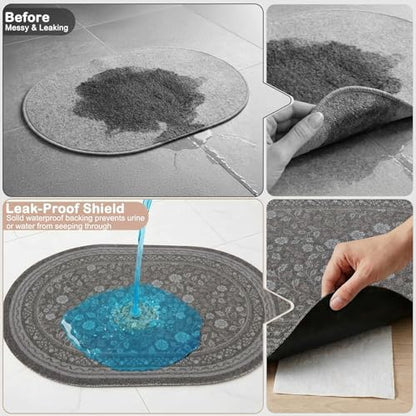 Bienbee Cat Litter Mat, 33" x 22" Dense Trapping Mesh for Litter Boxes - Image 3