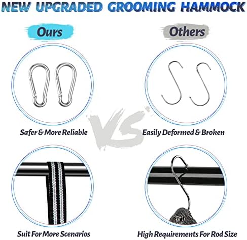 ATESON Pet Dog Grooming Hammock Harness for Nail Trimming (S 30lb), Dog Sling for Cutting Nail, Dog Hanging Holder Hanger for Clipping Nail with Nail Clippers, Nail File, Pet Comb - Image 5