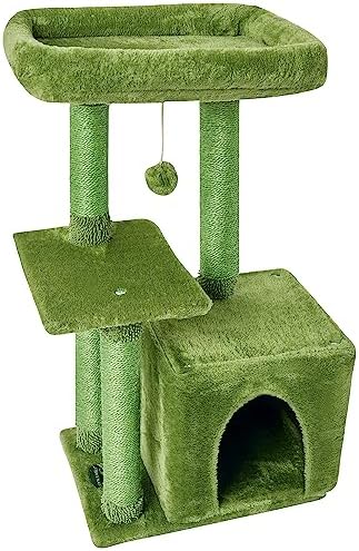 Cute Cat Tree Kitten Cat Tower Condo Cat Furniture Sisal Scratching Posts - Image 2