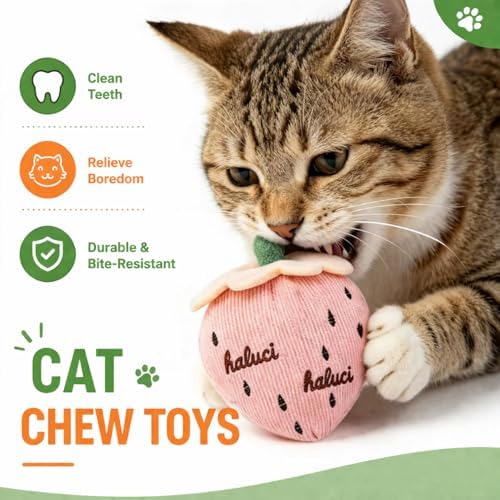 Cat Toys, Interactive Cat Toy for Indoor Cats, Soft and Durable Crinkle Sound Catnip Toys, Catnip Filled Mouse Cat Teething Chew Toy (Pack of 6) - Image 3