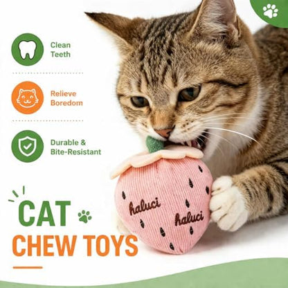 Cat Toys, Interactive Cat Toy for Indoor Cats, Soft and Durable Crinkle Sound Catnip Toys, Catnip Filled Mouse Cat Teething Chew Toy (Pack of 6) - Image 3