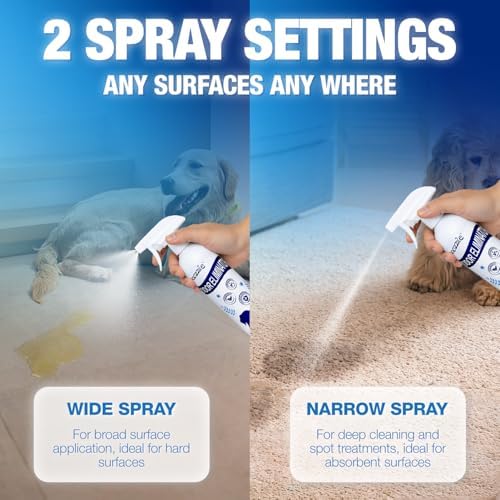 Pet Odor Eliminator Spray for Home, Fragrance Free Dog and Cat Urine Odor Remover for Carpet, Litter Box, Furniture, Pet Bedding and Floors, Colorless, 16.9 Fl Oz - Image 6