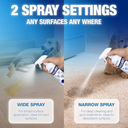Pet Odor Eliminator Spray for Home, Fragrance Free Dog and Cat Urine Odor Remover for Carpet, Litter Box, Furniture, Pet Bedding and Floors, Colorless, 16.9 Fl Oz - Image 6