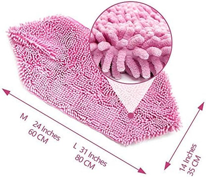 Dog Towel - Microfiber Super Shammy with Hand Pockets, Ultra Absorbent Quick Dry Pet Bath Towels for Small, Medium, Large Dogs and Cats (Medium, 24'' x 14'', Pink) - Image 3