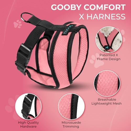 Gooby Comfort X Head-in Dog Harness, Choke-Free, Pink, Small - Image 3