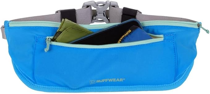 Ruffwear, Trail Runner Belt, Hands Free Adjustable with Pocket, Blue Pool, Small/Medium
