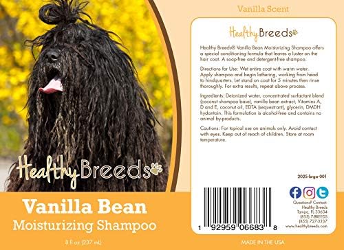 Healthy Breeds Bergamasco Vanilla Bean Moisturizing Shampoo 8 oz - Image 2