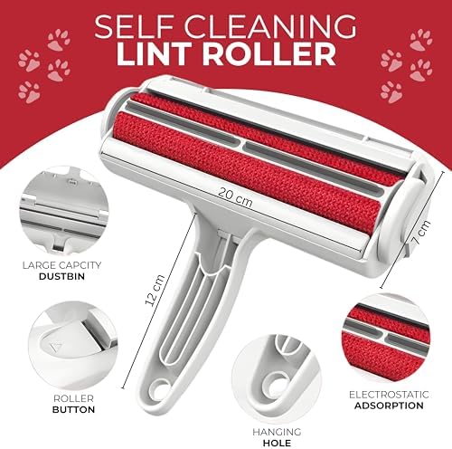 Pet Hair Remover Roller – Reusable Multi-Surface Lint Roller for Dog & Cat Fur on Furniture, Couch, Carpet, Bedding, Clothes & Car Seats – Eco-Friendly, Portable Hair Removal Cleaning tool for Home - Image 3